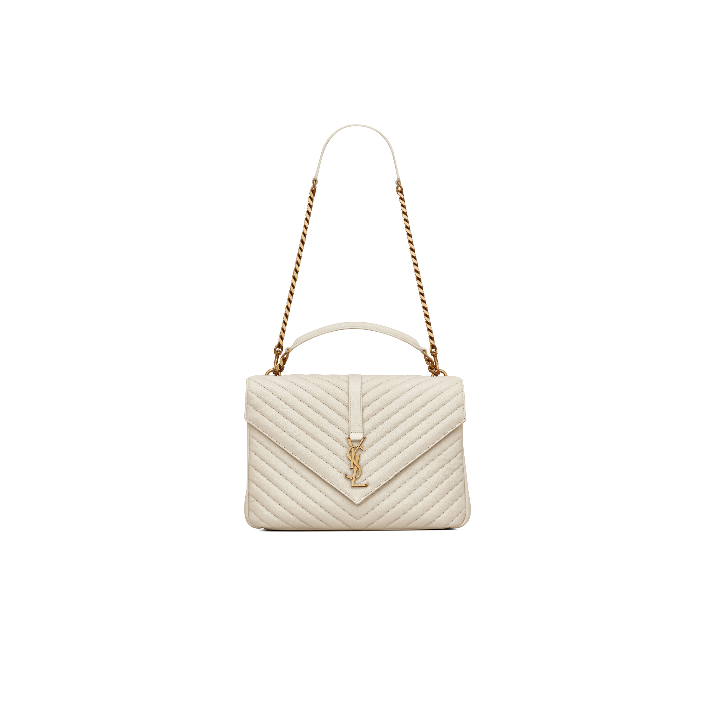 YSL COLLEGE LARGE IN QUILTED LEATHER 600278BRM079207 (32*20*8.5cm)